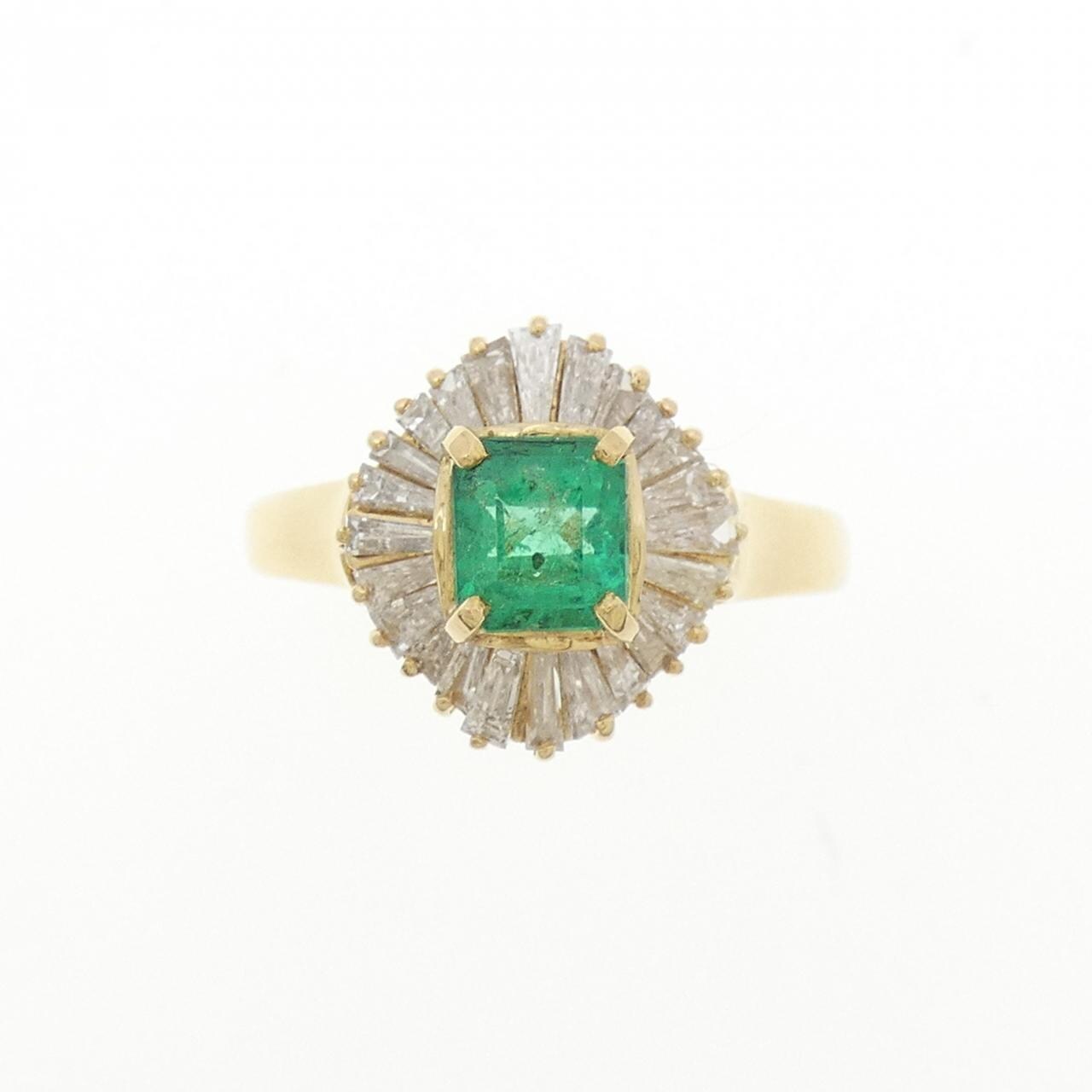 K18YG エメラルド リング 0.47CT