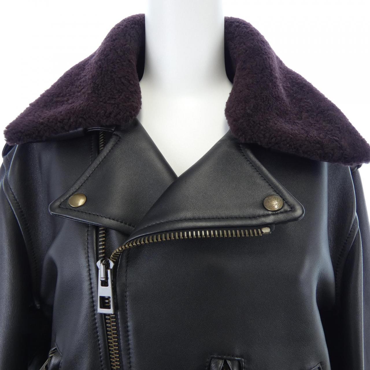 ロエベ LOEWE H526Y34L26 レザーライダースジャケット