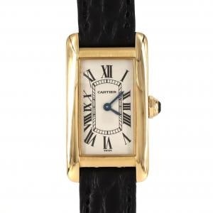 カルティエ タンクアメリカンSM YG W2601556 YG クォーツ