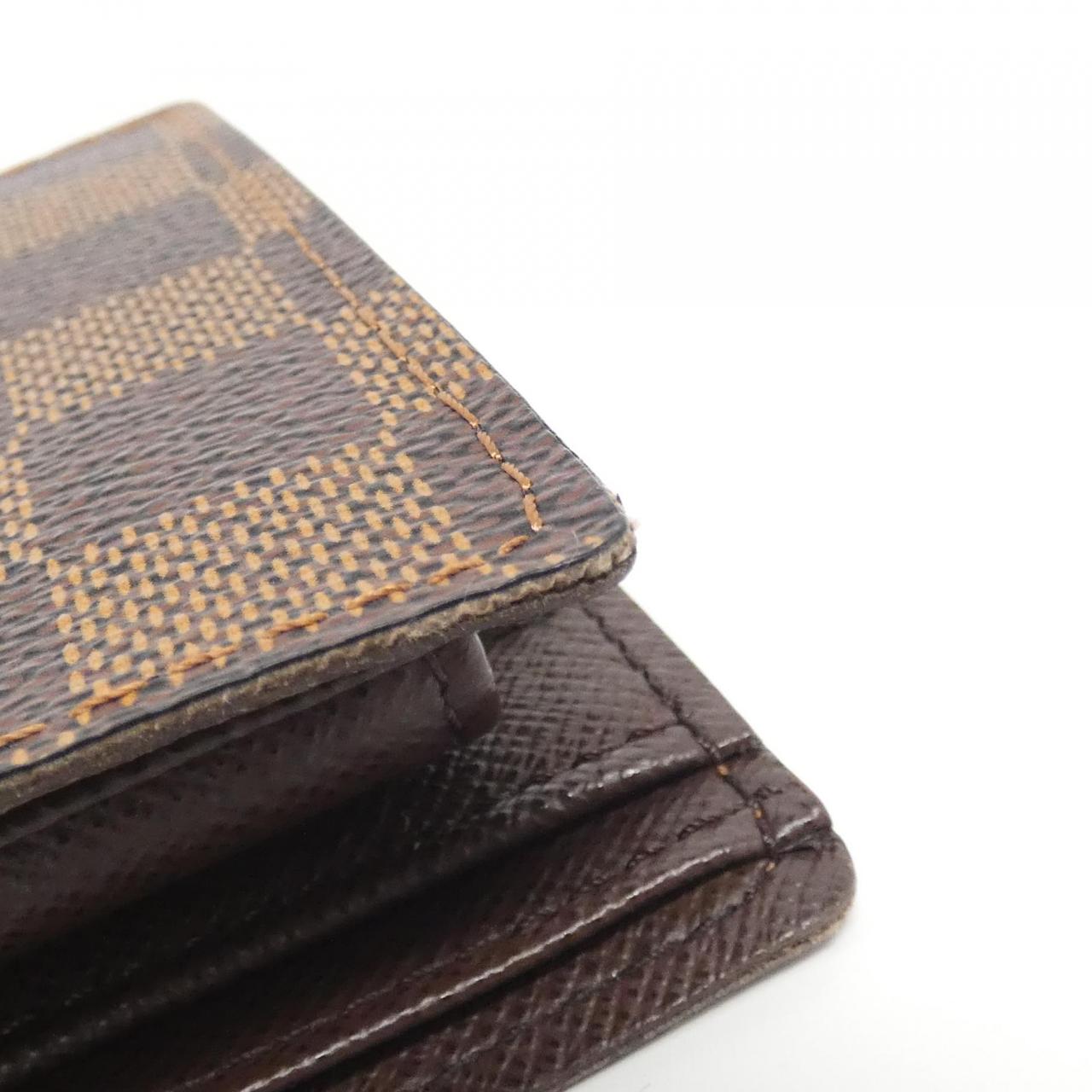 LOUIS VUITTON Vuitton Damier Porte Bier Cult Credit Monet N61665 Wallet