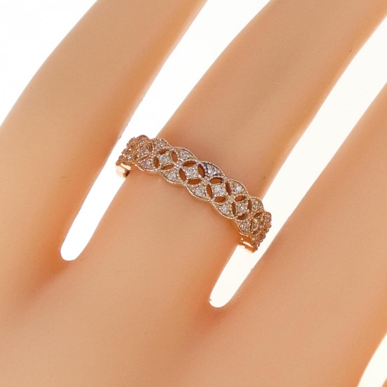 K18PG ダイヤモンド リング 0.17CT