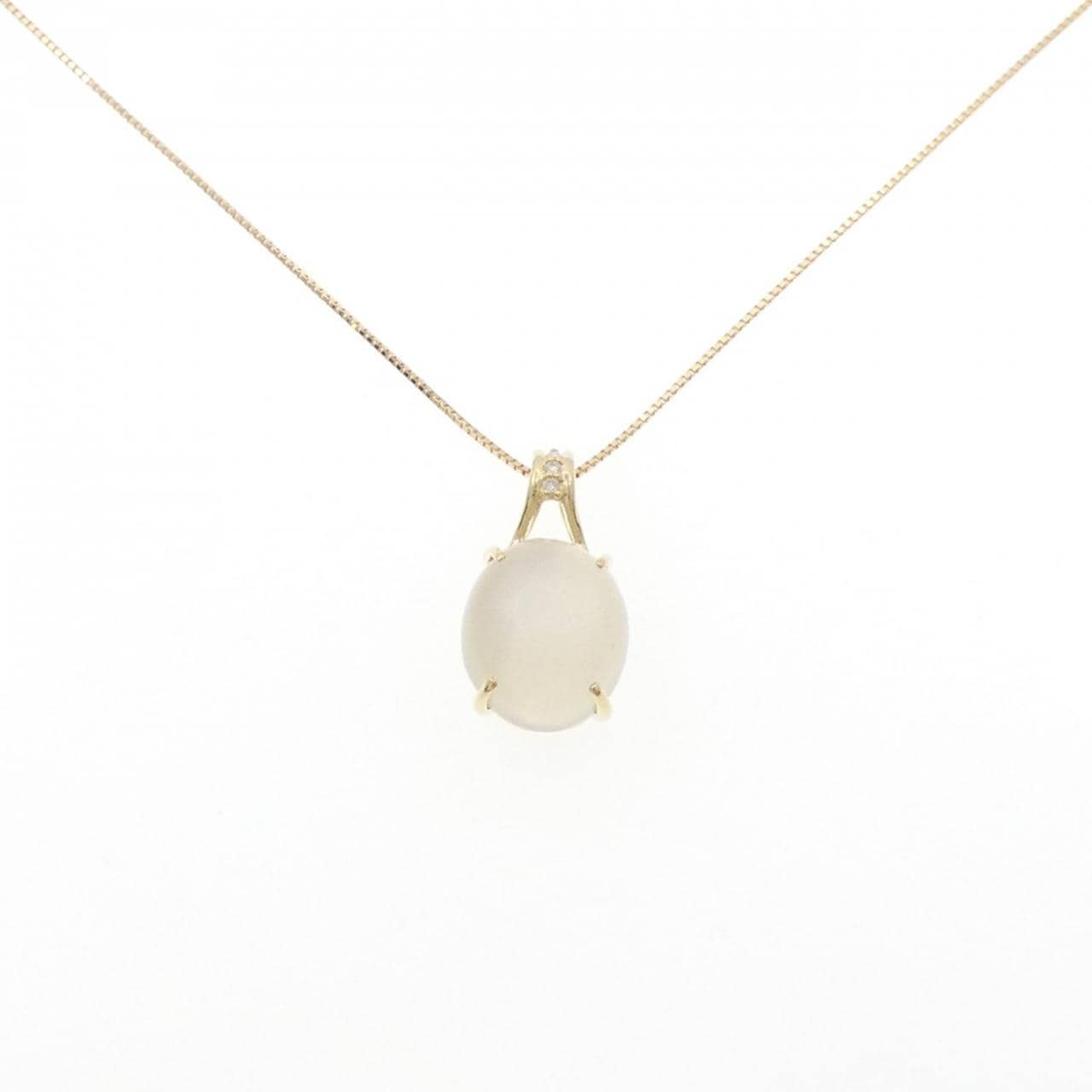 K18YG ムーンストーン ネックレス 6.00CT