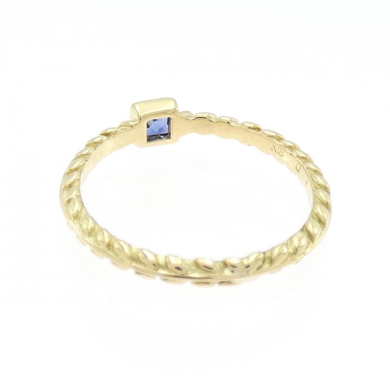 K18YG サファイヤ リング 0.156CT