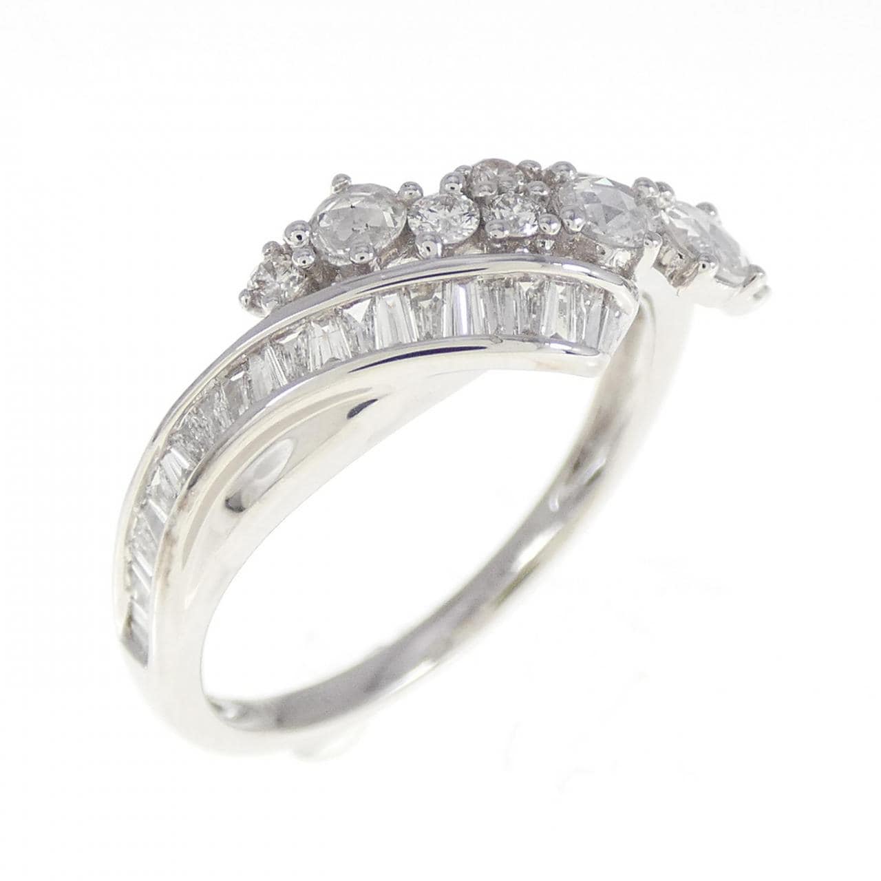 K18WG ダイヤモンド リング 0.55CT