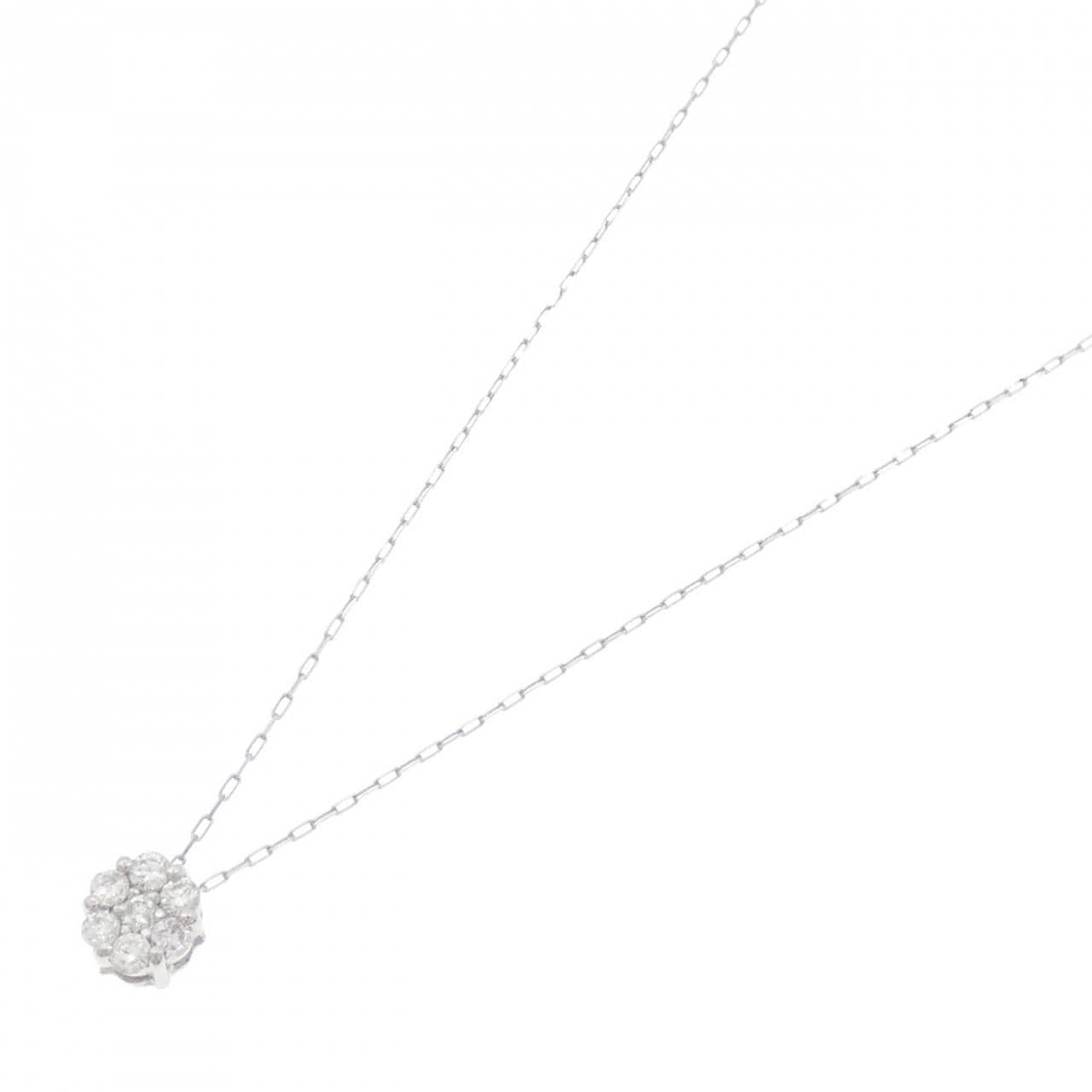 [BRAND NEW] PT950/PT900 Flower Diamond Necklace 0.10