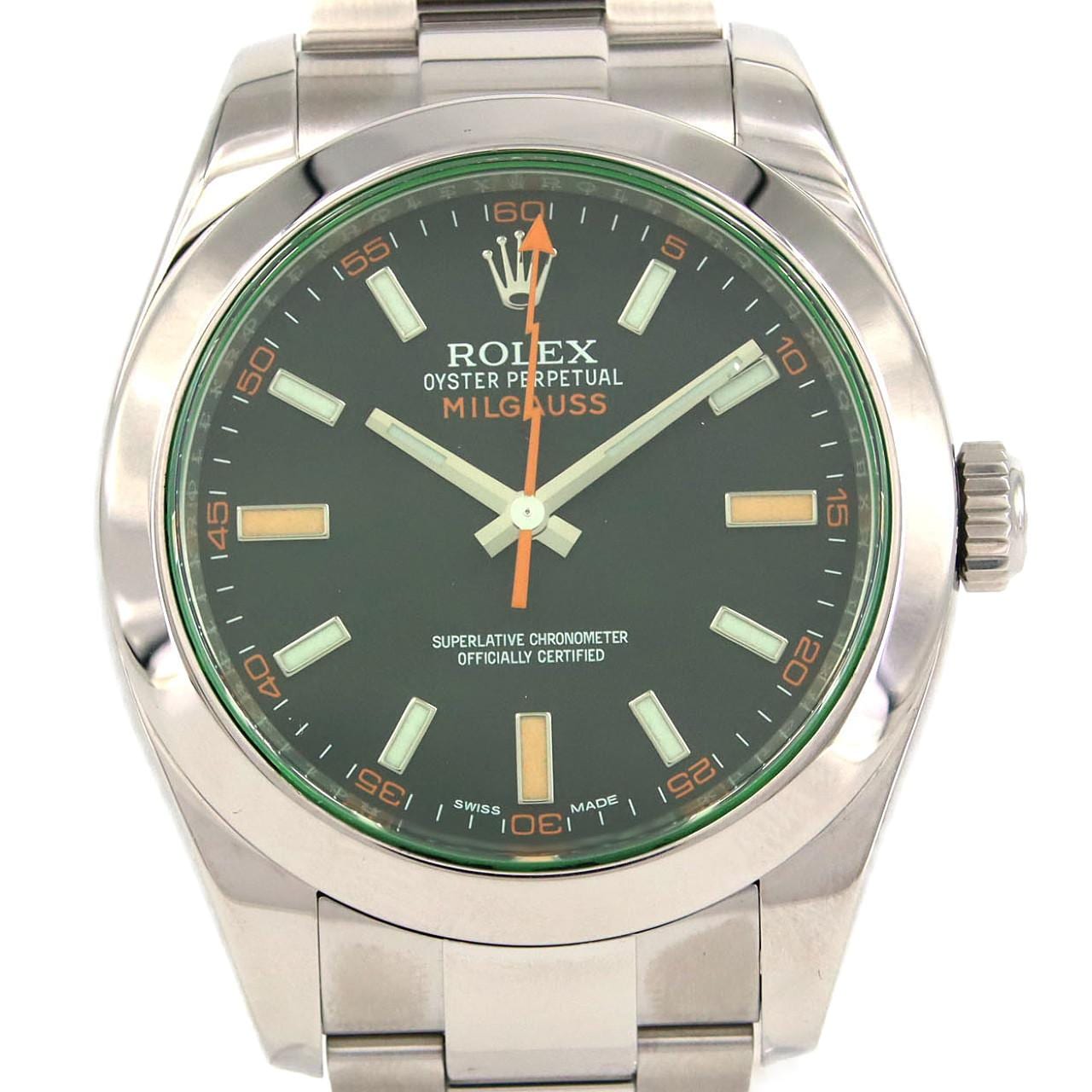 ロレックス ミルガウス 116400GV SS 自動巻 ランダム番