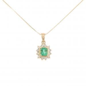 K18YG エメラルド ネックレス 0.7CT
