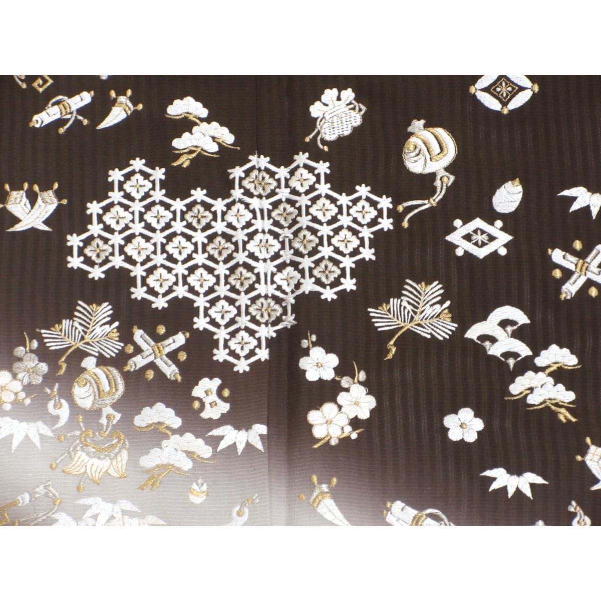 【未使用品】単衣　訪問着　刺繍加工ボカシ染
