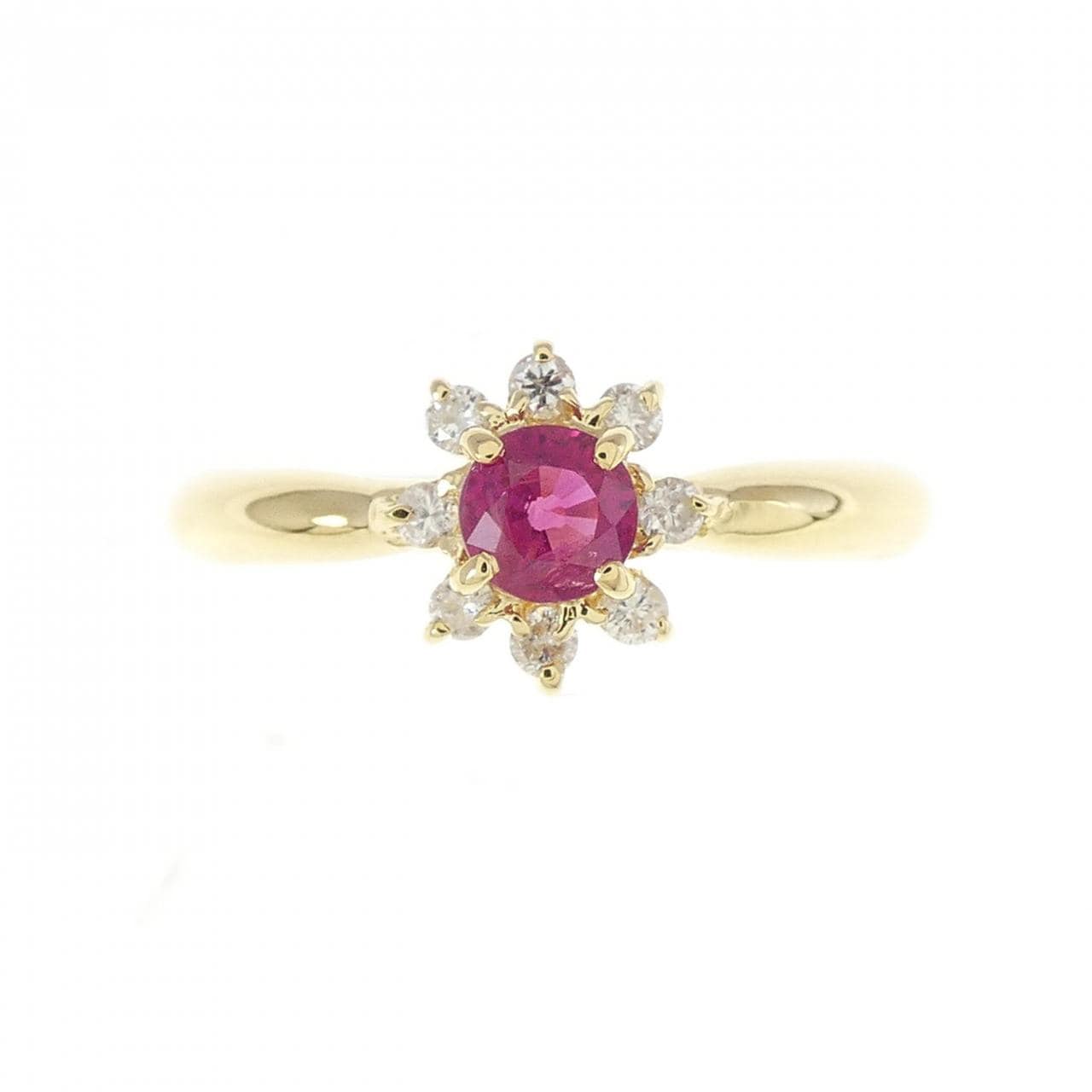 K18YG ruby ring