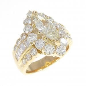 K18YG ダイヤモンド リング 1.182CT