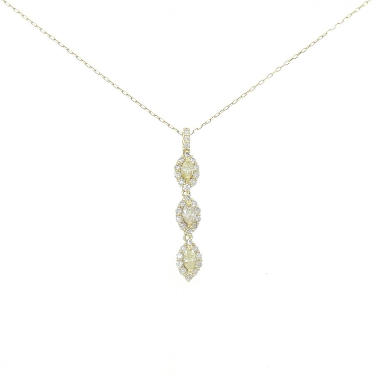 【新品】K18YG ダイヤモンド ネックレス 0.50CT