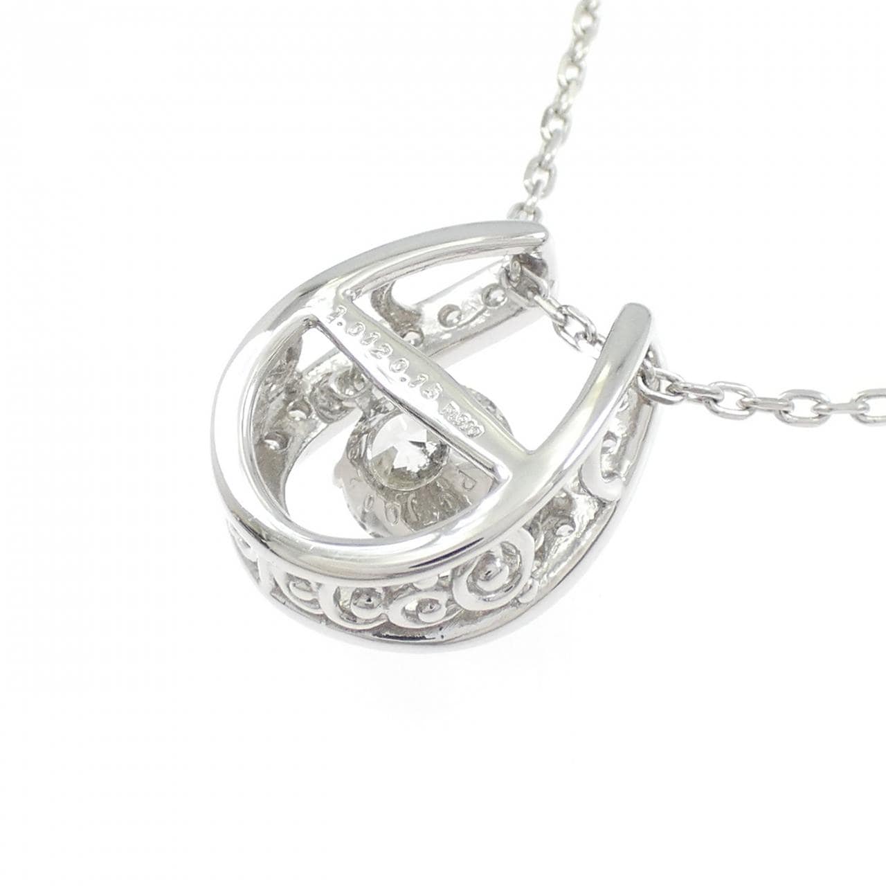 PT900/PT850 ダイヤモンド ネックレス 1.012CT