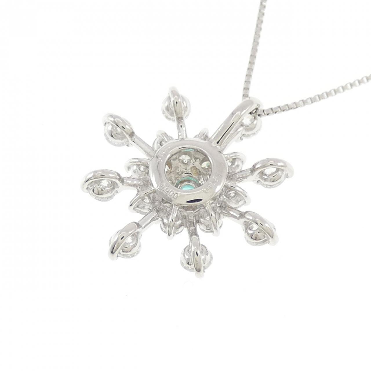 PT900/PT850 パライバトルマリン ネックレス 0.04CT