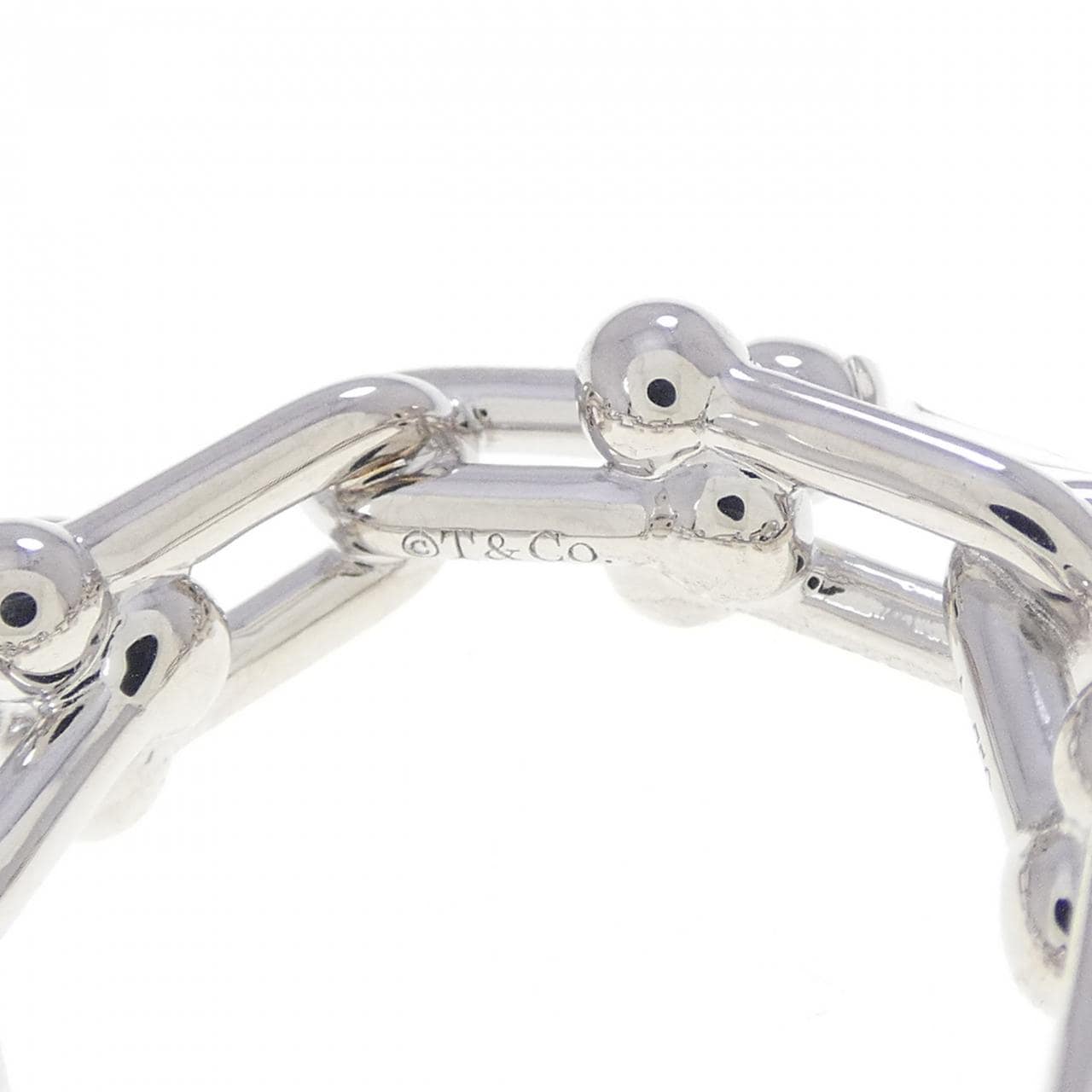 ティファニー ハードウェア スモール リンク リング 0.26CT