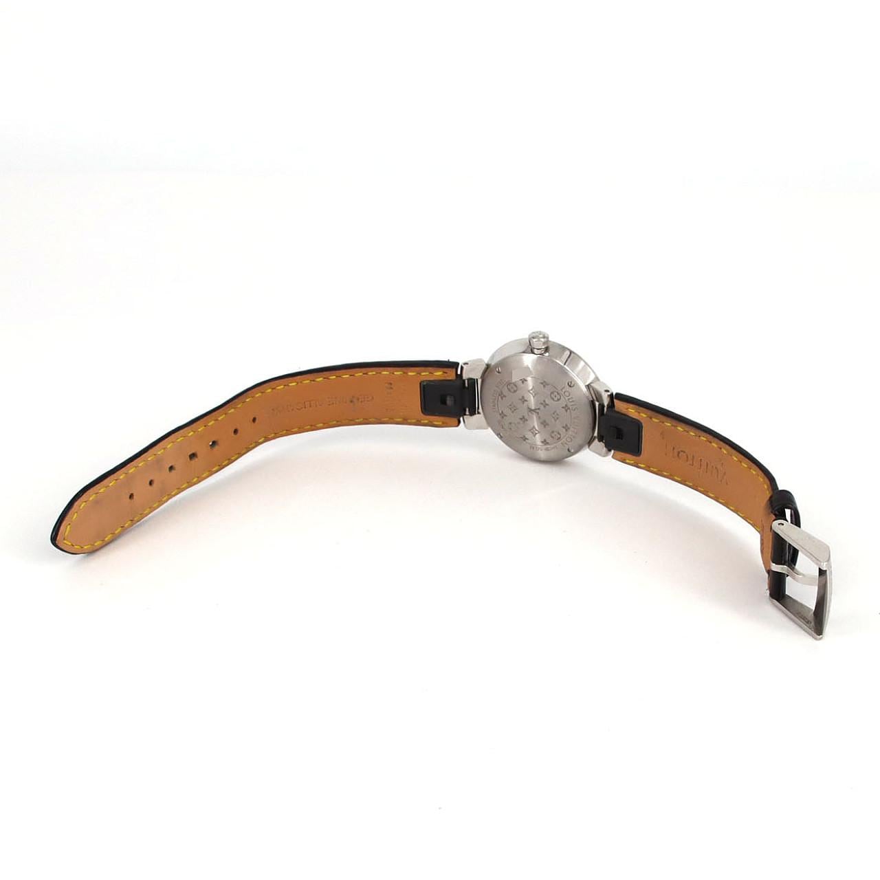 【ノーメンテナンス還元価格】ルイヴィトン タンブールスリムブラック･11P QA143 SS クォーツ