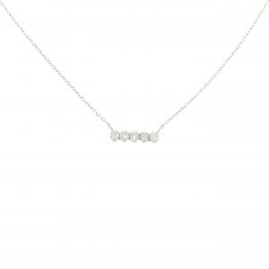 K18WG ダイヤモンド ネックレス 0.10CT