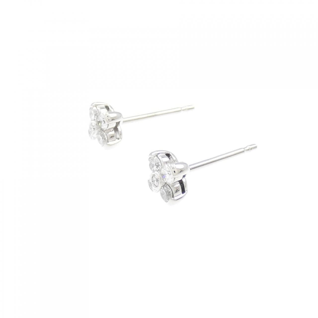 Royal Asscher flower Diamond earrings 0.32CT