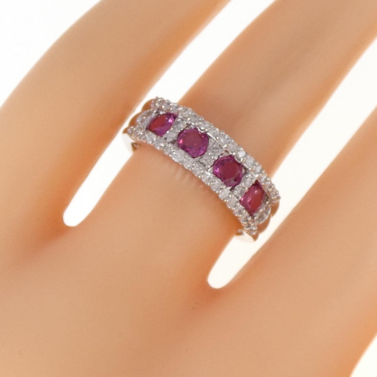 PT900 Ruby Ring 0.76CT
