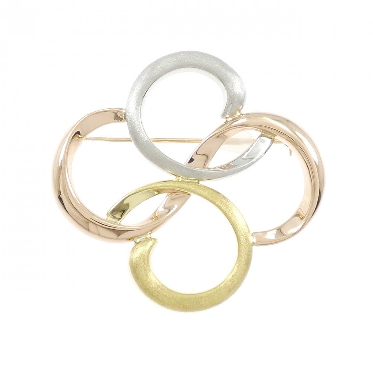 K18YG/PT900/K18PG ブローチ