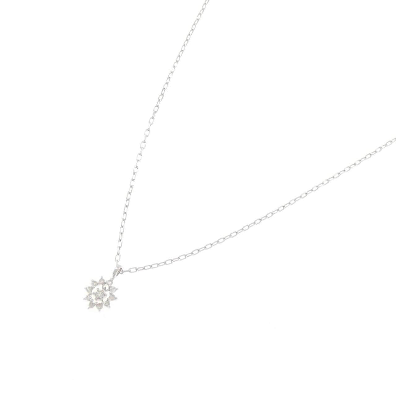 K10WG ダイヤモンド ネックレス 0.06CT