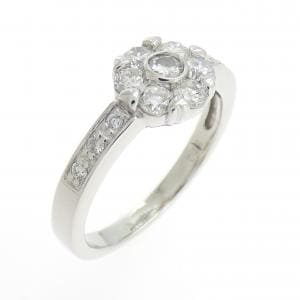 PT900 フラワー ダイヤモンド リング 0.56CT