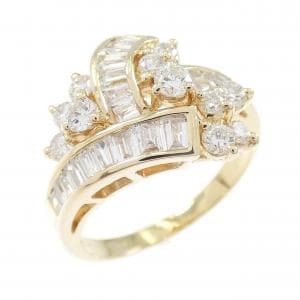 K18YG ダイヤモンド リング 1.12CT