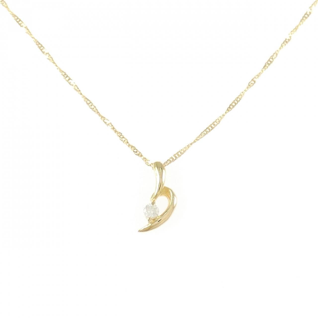 K18YG ダイヤモンド ネックレス 0.03CT