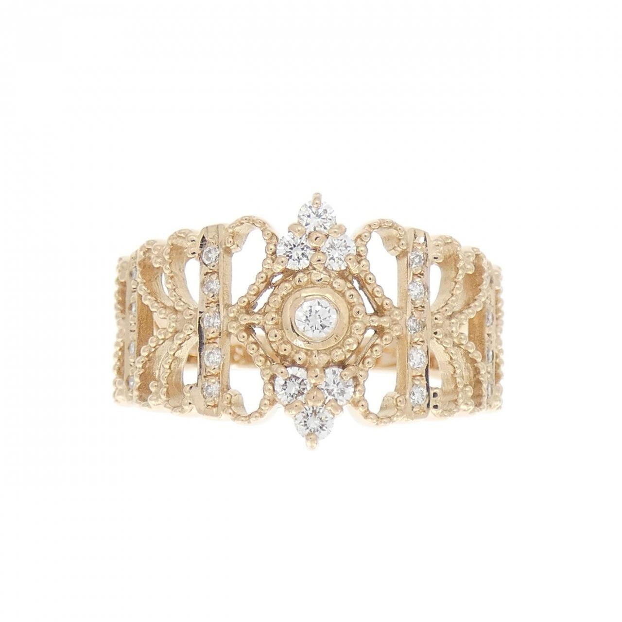 K18PG ダイヤモンド リング 0.28CT