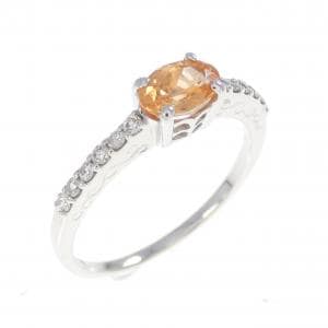 K18WG ガーネット リング