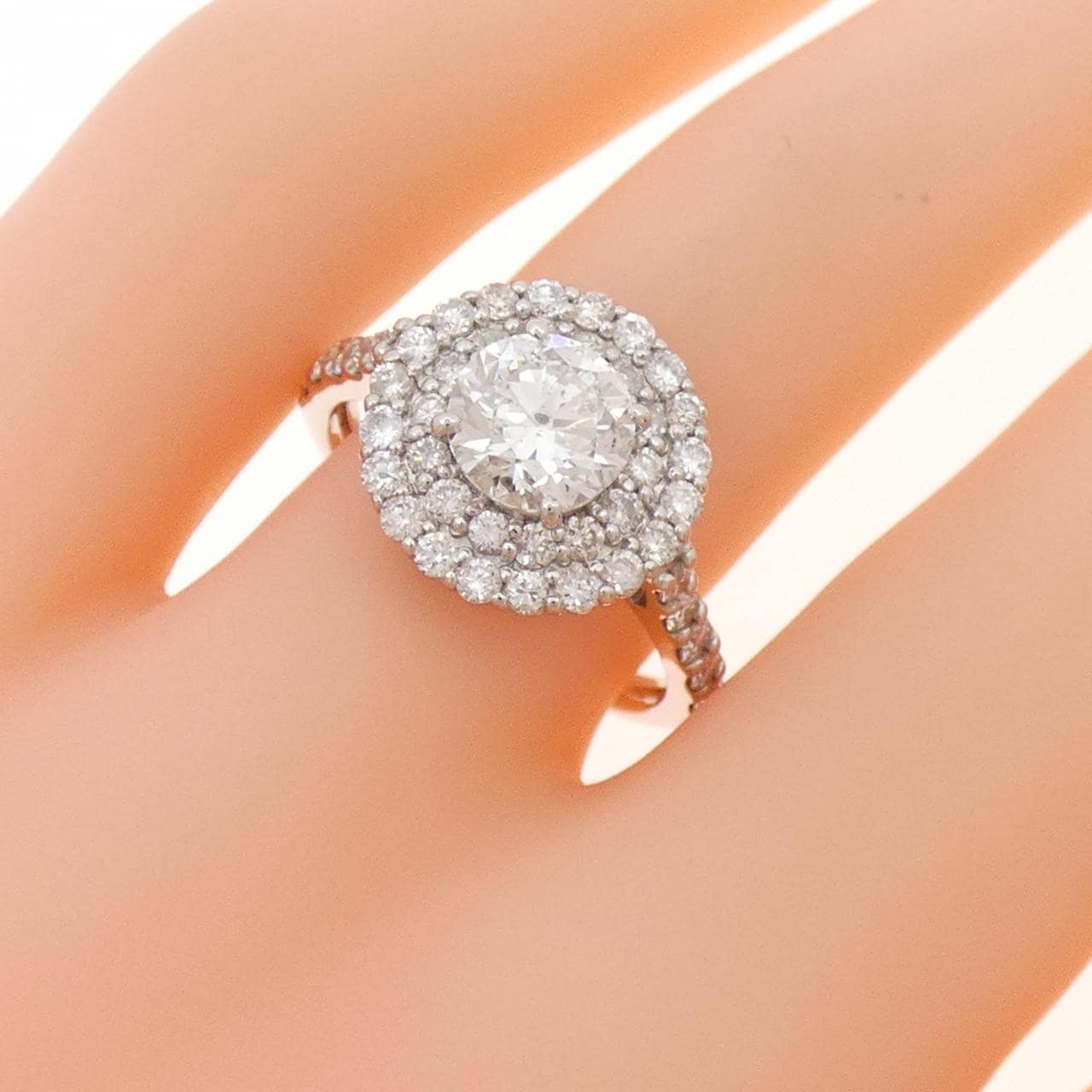 PT950 ダイヤモンド リング 1.011CT
