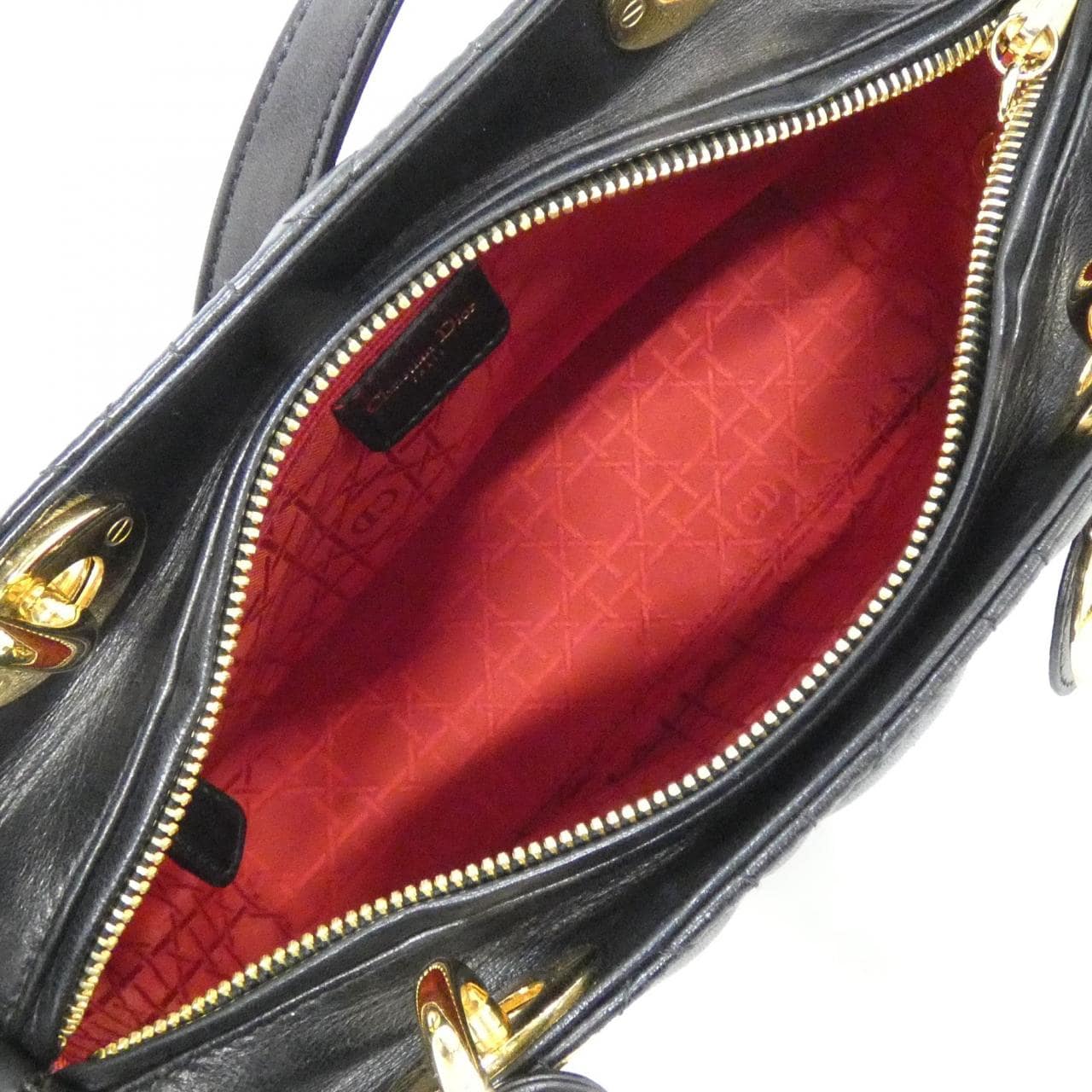 【ヴィンテージ】クリスチャンディオール レディ ディオール ミディアム CAL44550 バッグ