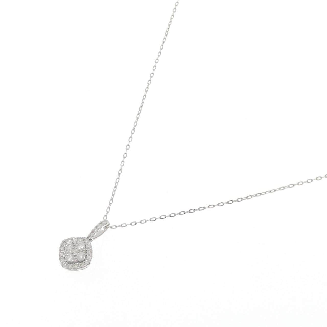 K18WG ダイヤモンド ネックレス 0.20CT