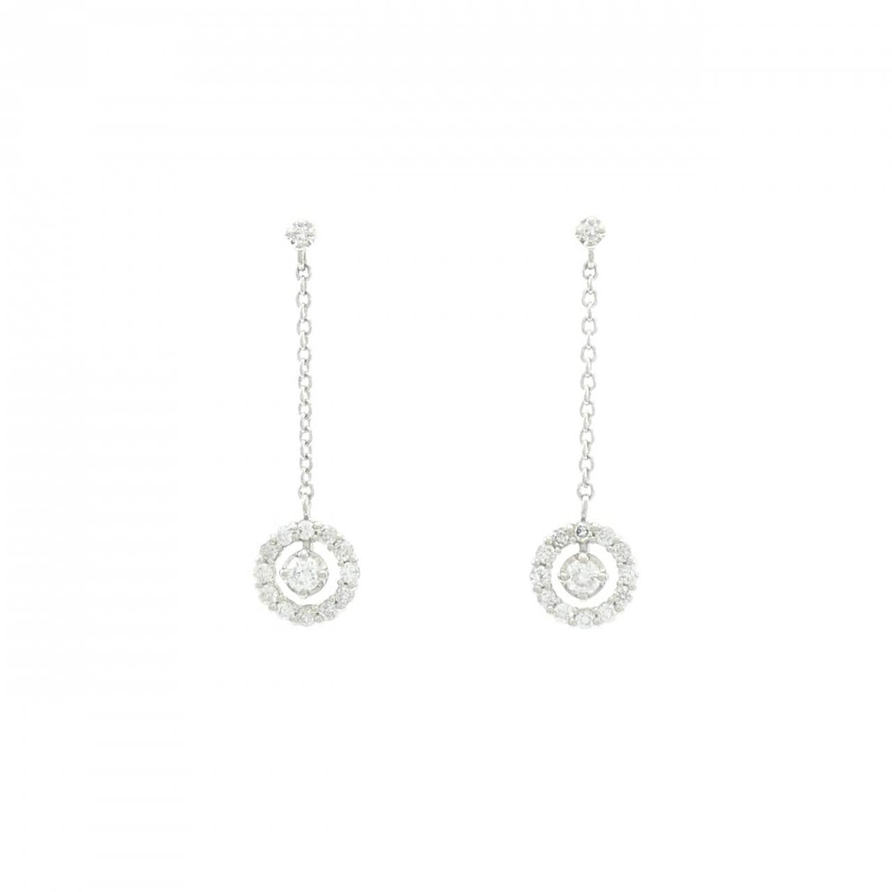 ポンテヴェキオ ダイヤモンド ピアス 0.16CT