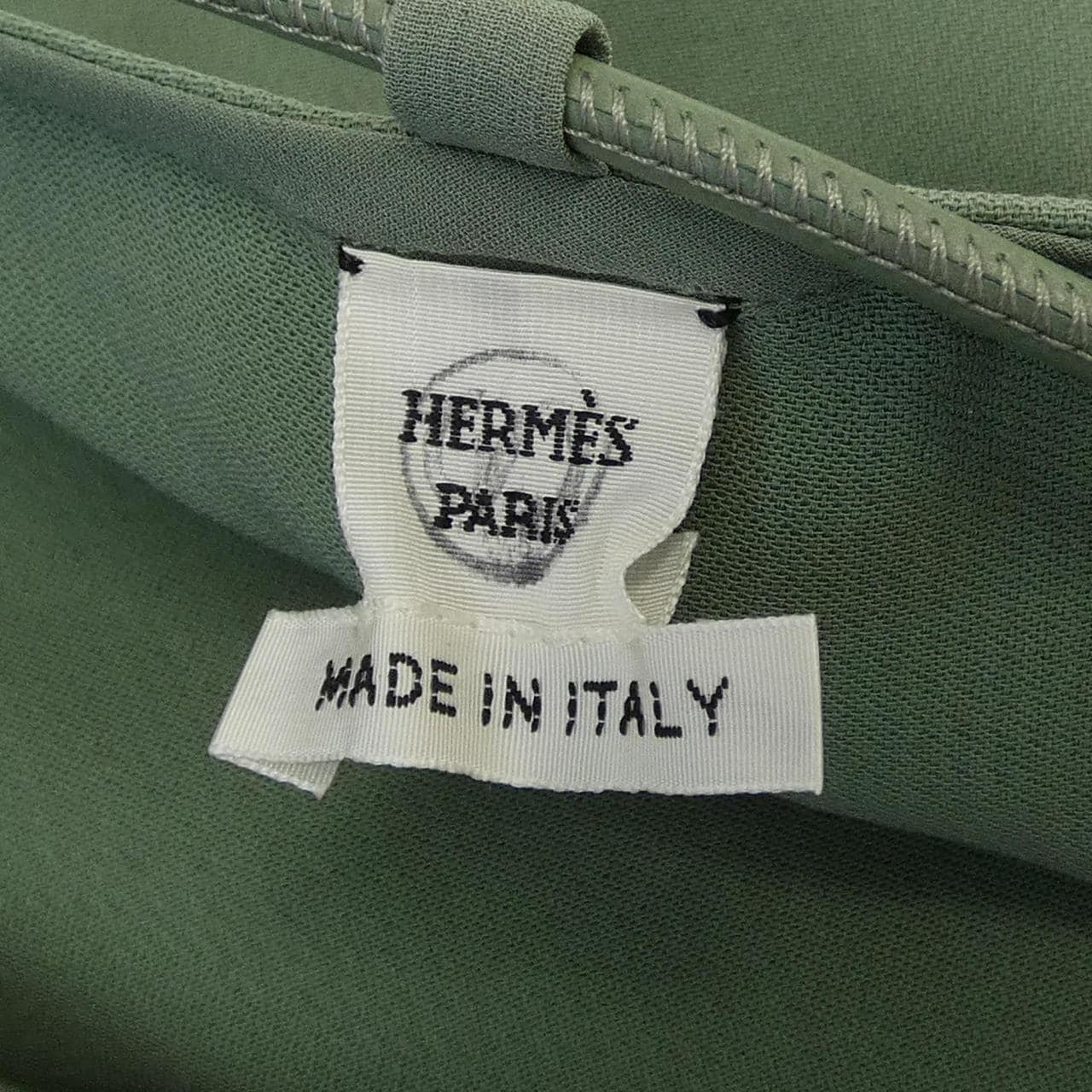 エルメス HERMES シルククレープ テクスチャードコットン 2H0611DI トップス