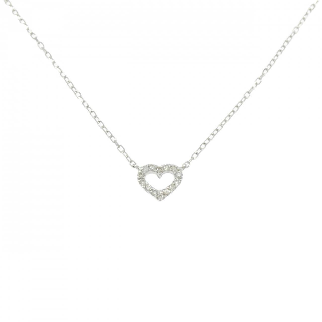 クミキョク ハート ダイヤモンド ネックレス 0.05CT
