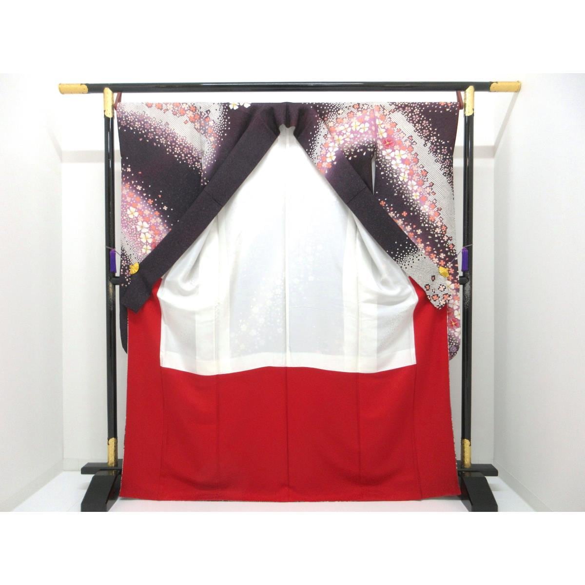 振袖　友禅金彩加工　きもの・長襦袢　２点セット