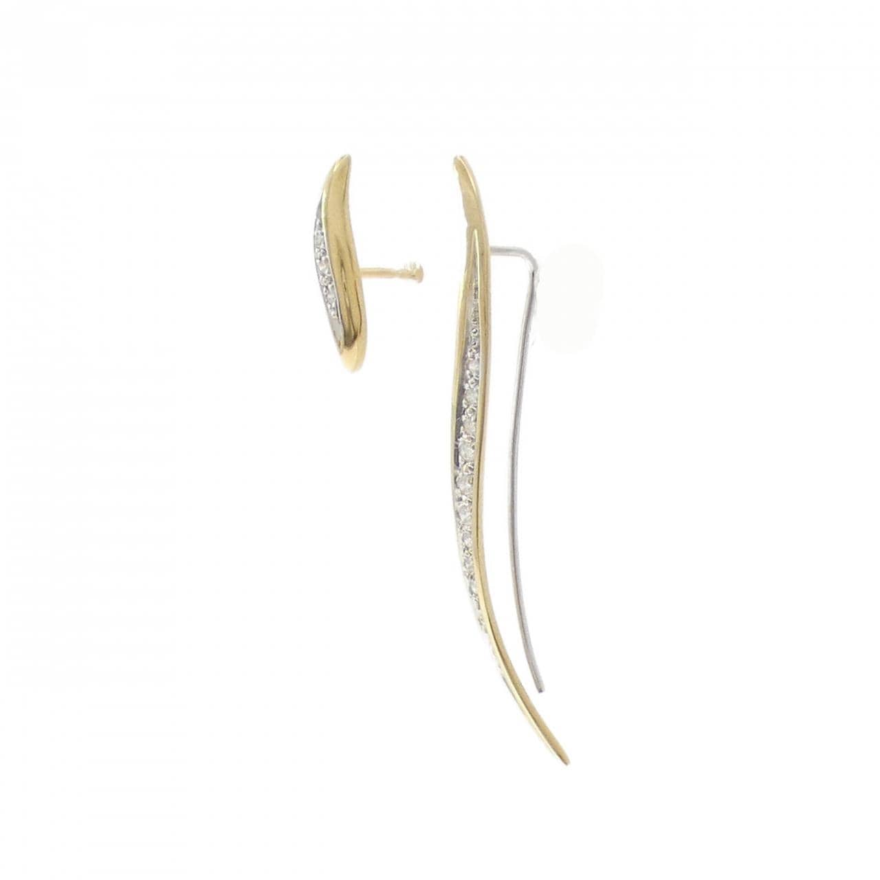 K18YG/K18WG ダイヤモンド ピアス