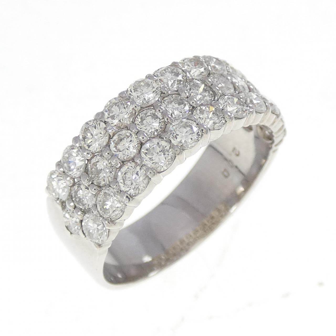 PT900 パヴェ ダイヤモンド リング 2.00CT