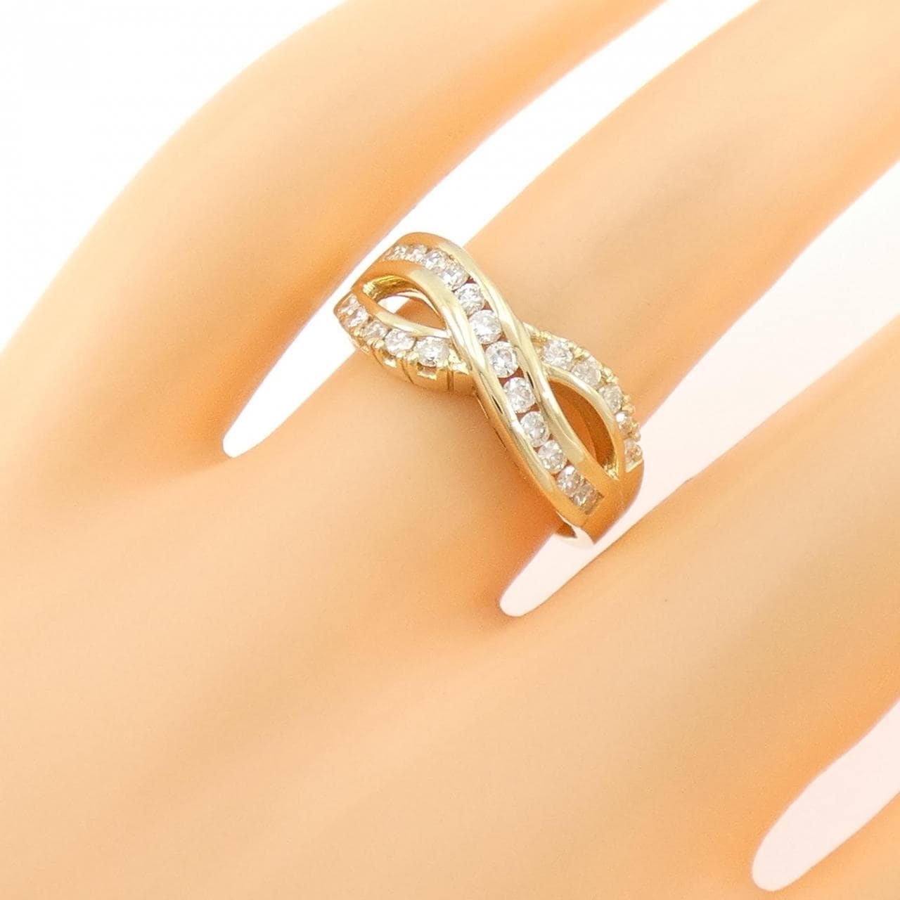 K18YG ダイヤモンド リング 0.50CT