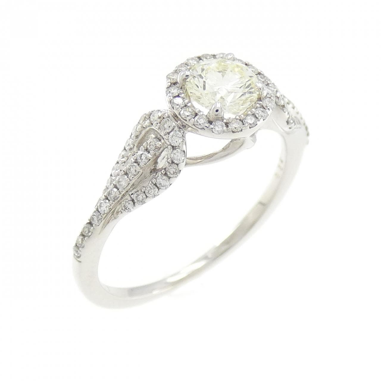K18WG ダイヤモンド リング 0.403CT