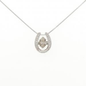 PT900/PT850 ホースシュー ダイヤモンド ネックレス 0.503CT
