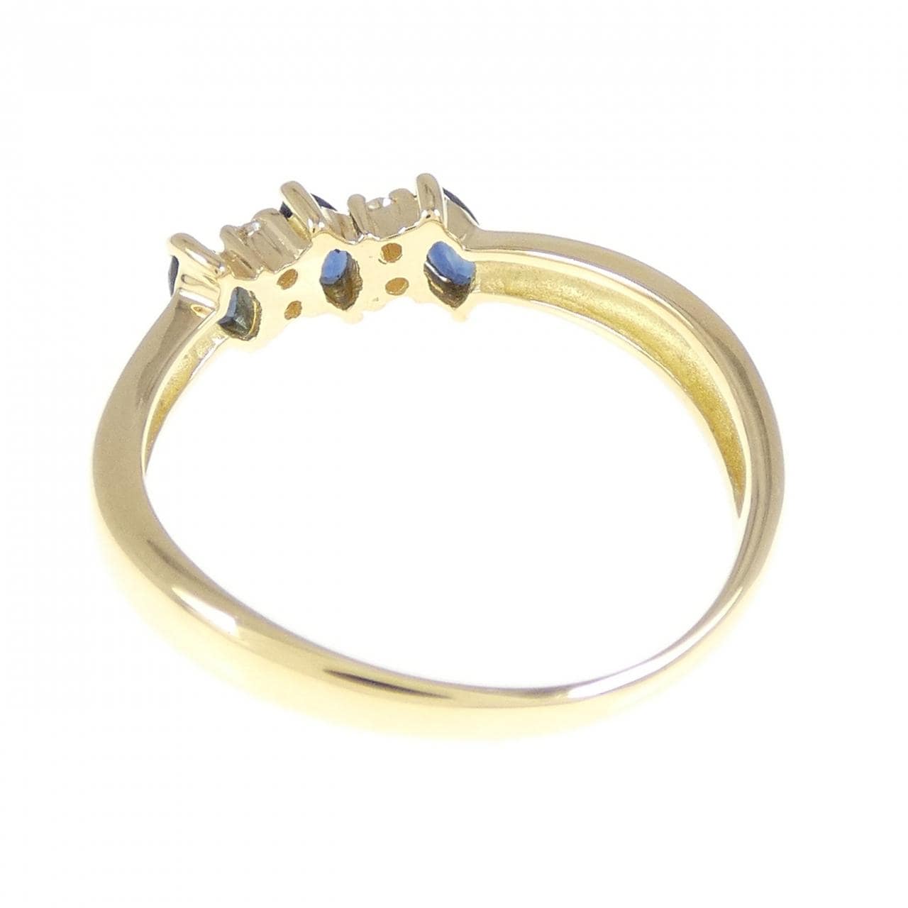 K18YG サファイヤ リング 0.31CT