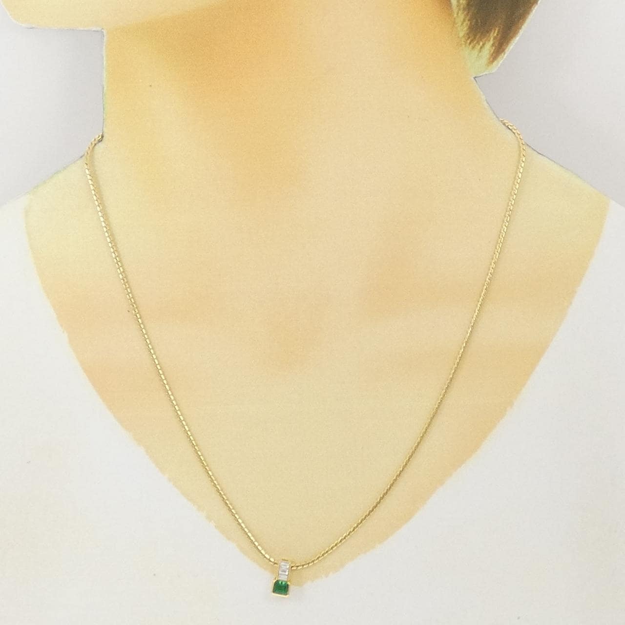 ミキモト エメラルド ネックレス 0.33CT