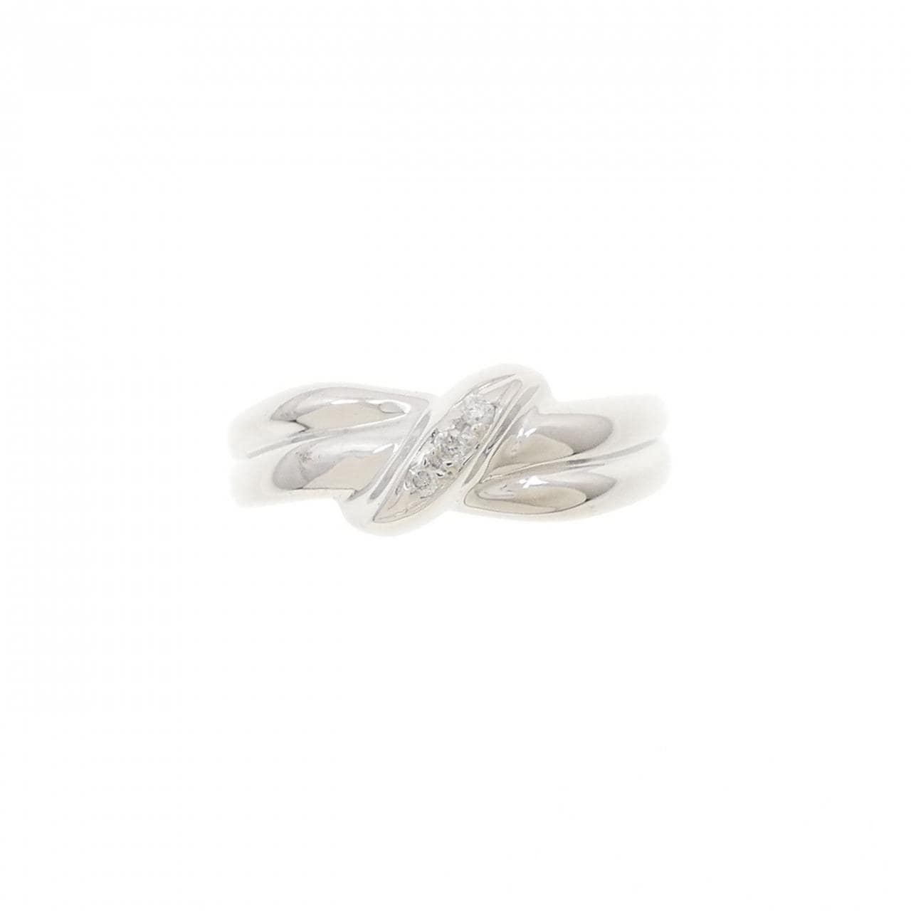 K10WG ダイヤモンド ピンキーリング