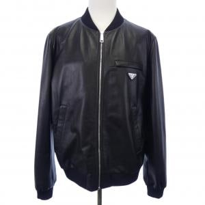 プラダ PRADA ボンバージャケット　トライアングルロゴ UPW280 SOOO 038 レザージャケット