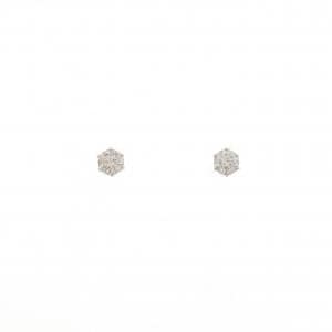 PT900 ソリティア ダイヤモンド ピアス 0.30CT