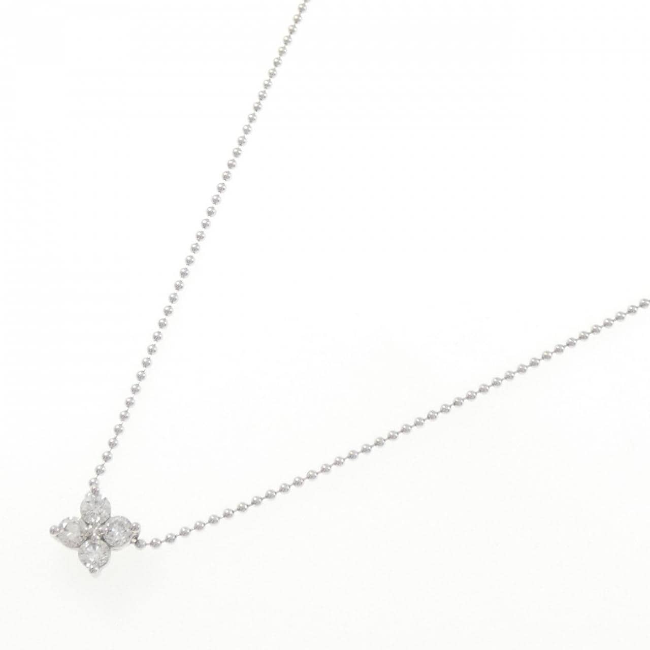 タサキ フラワー ダイヤモンド ネックレス 0.24CT
