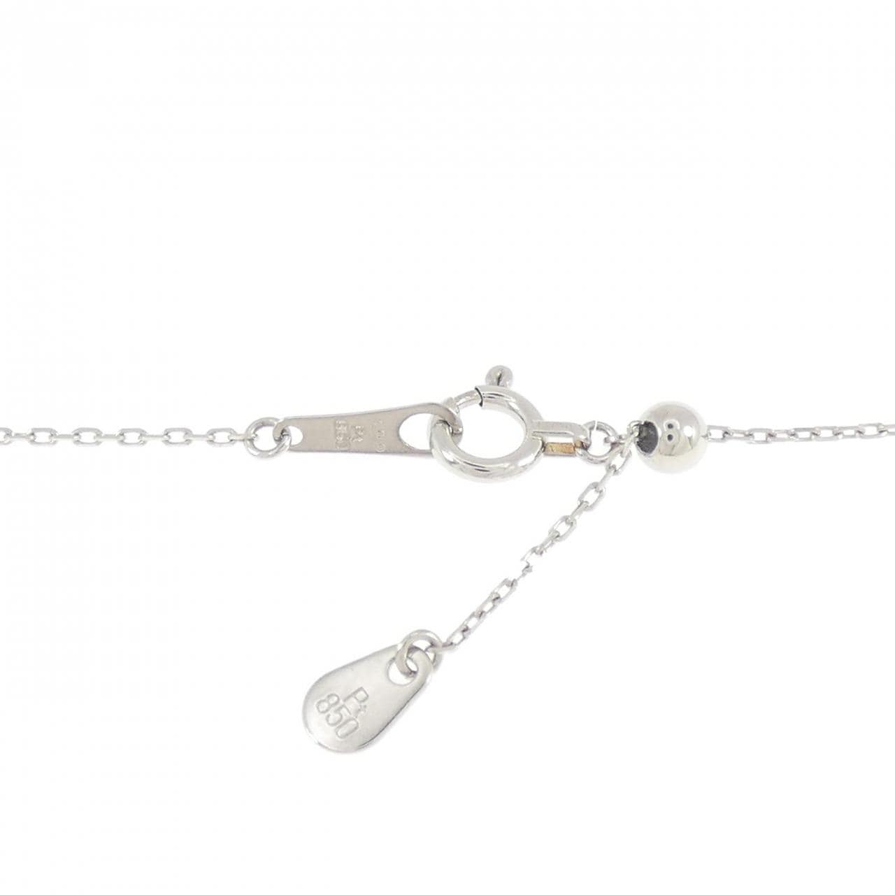 PT850 フラワー ダイヤモンド ネックレス 1.00CT