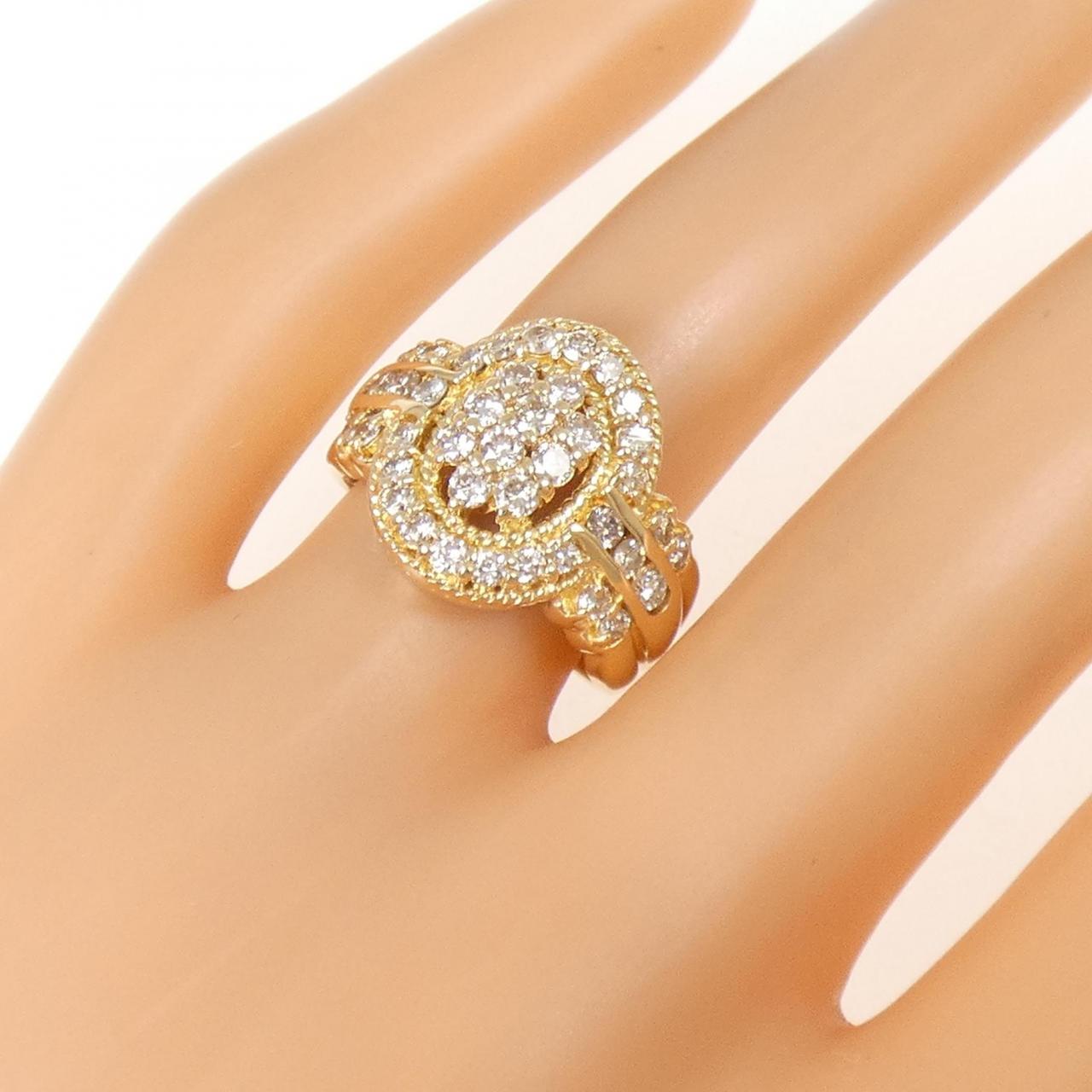 K18YG ダイヤモンド リング 1.00CT