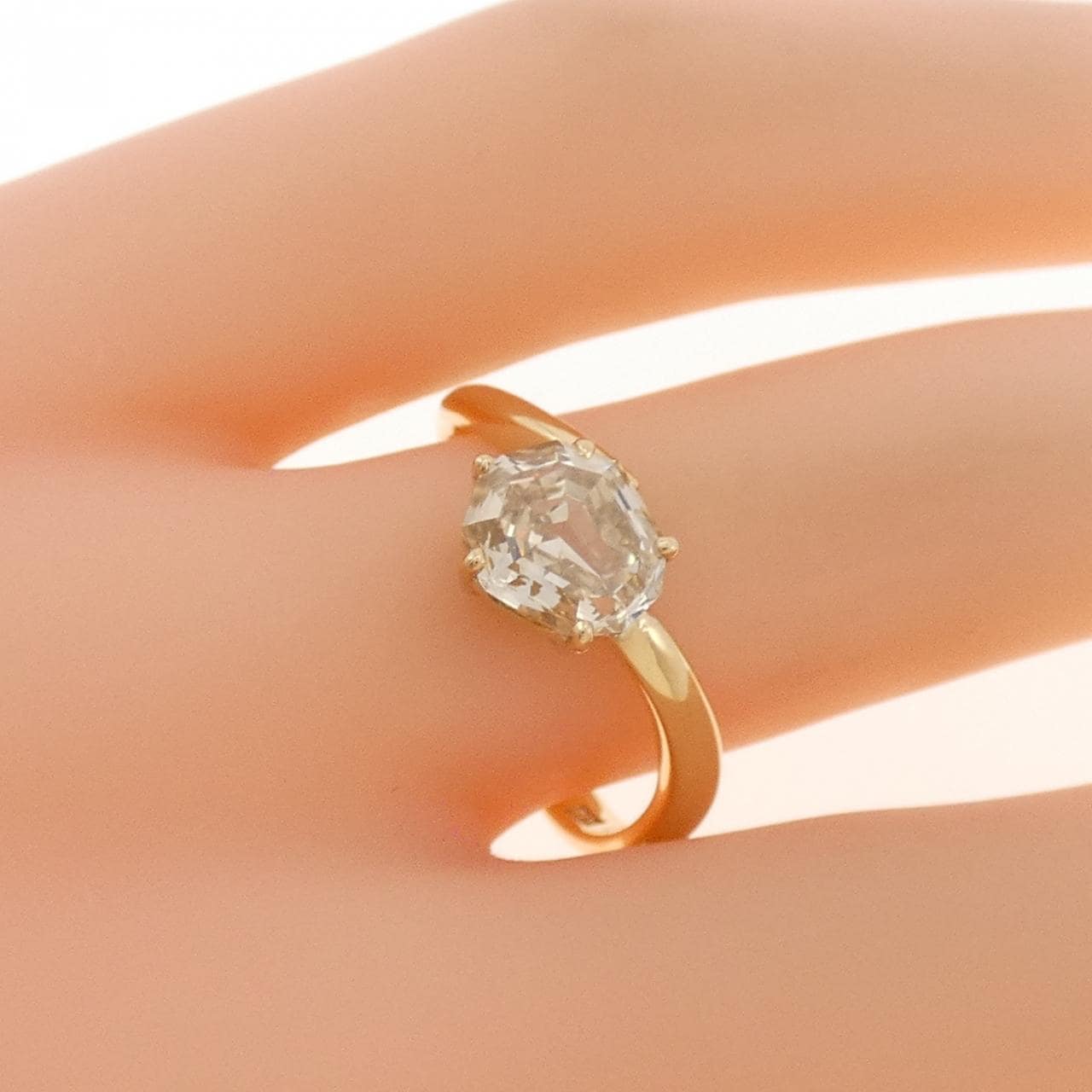 K18YG ダイヤモンド リング 1.10CT